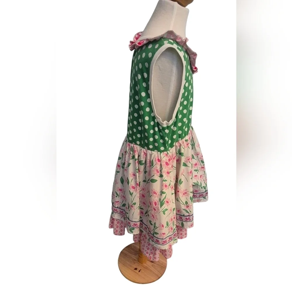 Wild Flowers Lala Land Gardenia Polka Dot and Floral Dress